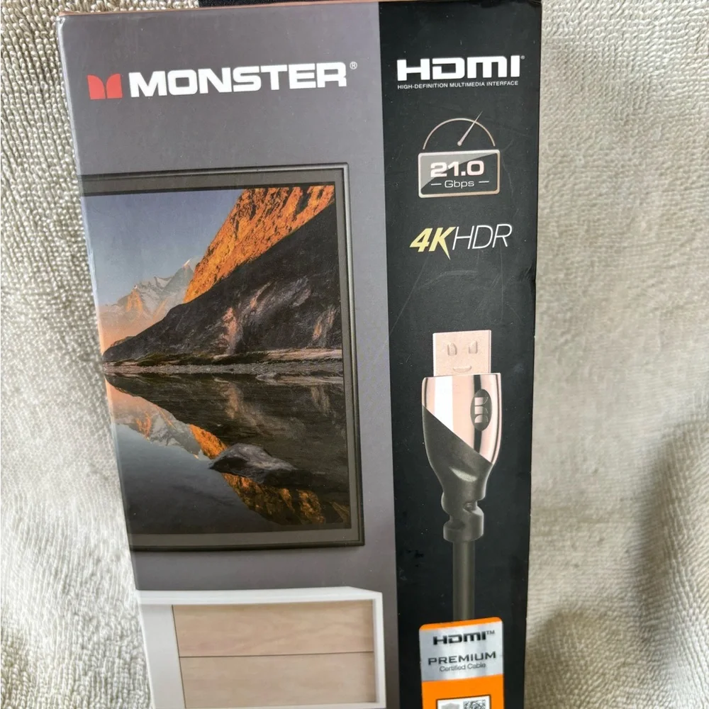 6Ft HDMI Electronic Cable 4K Ultra Hd with Ethernet Cord 60/120 Hz Refresh Speed